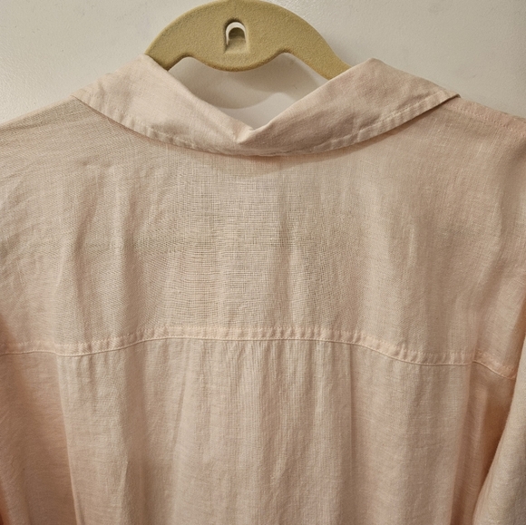 NWT - Linen Old Navy Pink Button Down Shirt - Size XXL - Picture 8 of 10
